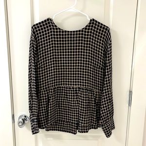 Madewell Checkered Top